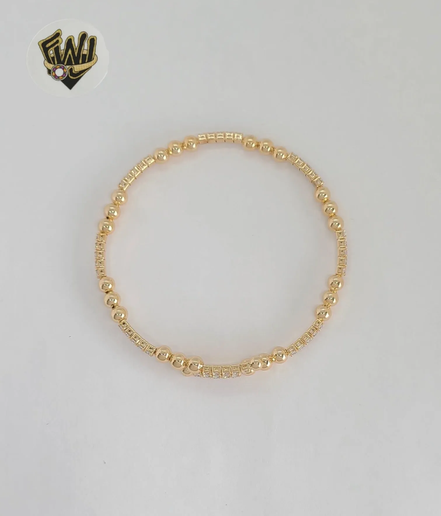 (1-4074-2) Gold Laminate - 4mm Open Bangle - BGF