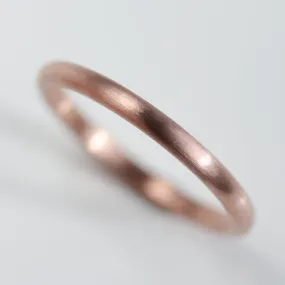 2x1.5mm 14k Rose Gold Classic Band