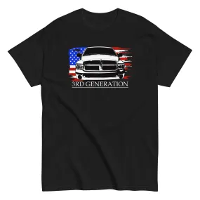 3rd Gen Truck T-Shirt American Flag Design