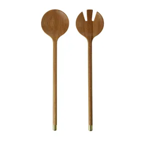 Acacia   Brass Salad Servers (Set of 2)