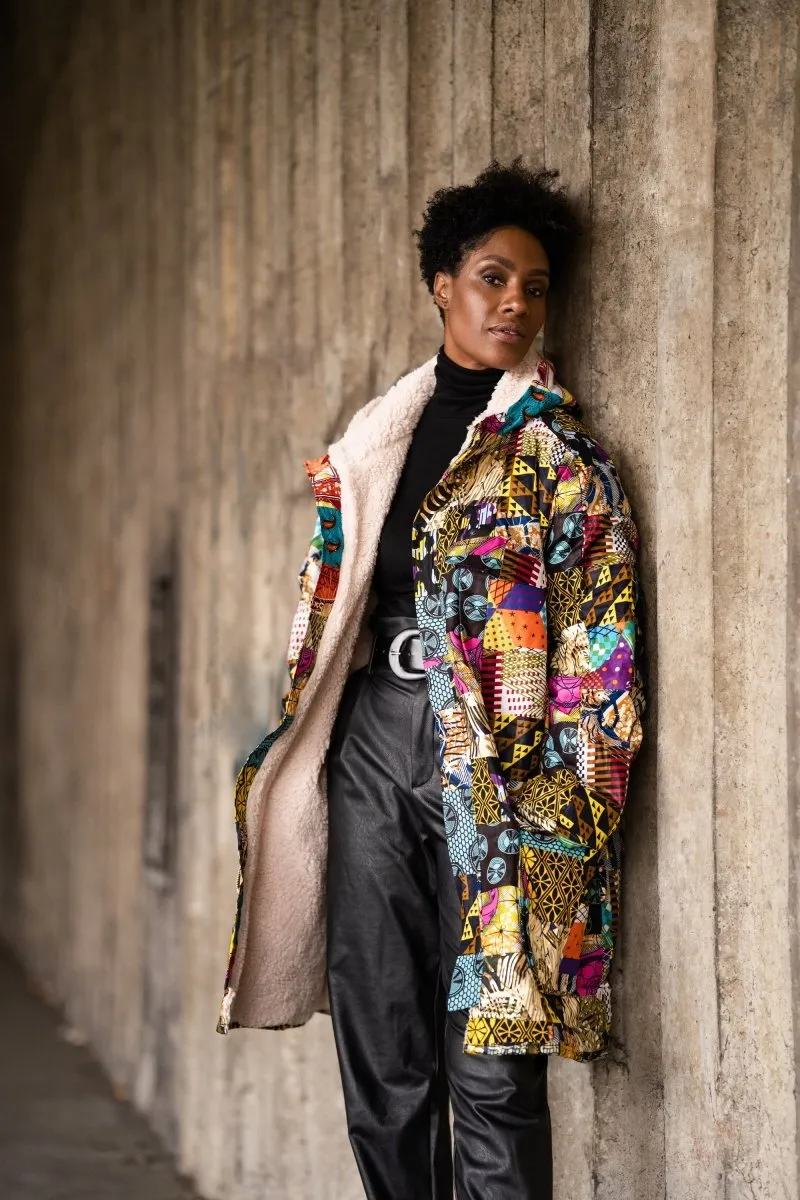 African Parka in Patchwork - African Coat