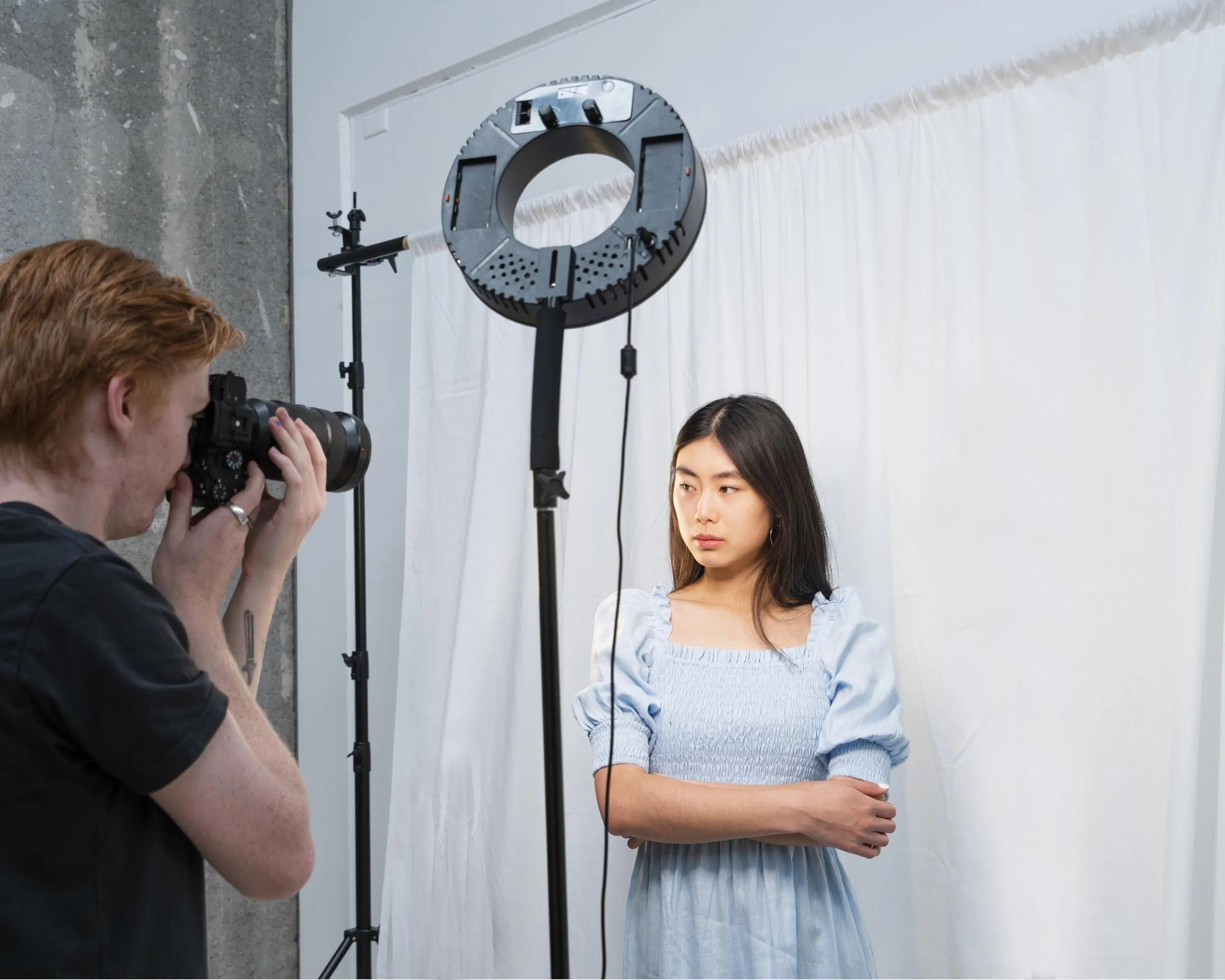 Backdrop Stand & Muslin Cotton Backdrop Video Photography Studio Kit - Bundle