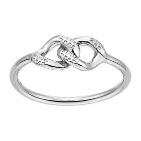 Bellona | Bond Ring | 925 Silver | White Rhodium Plated