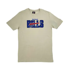 BIG & TALL SIZES New Era Buffalo Bills Stone Color 2023 Official NFL Draft Short Sleeve Shirt