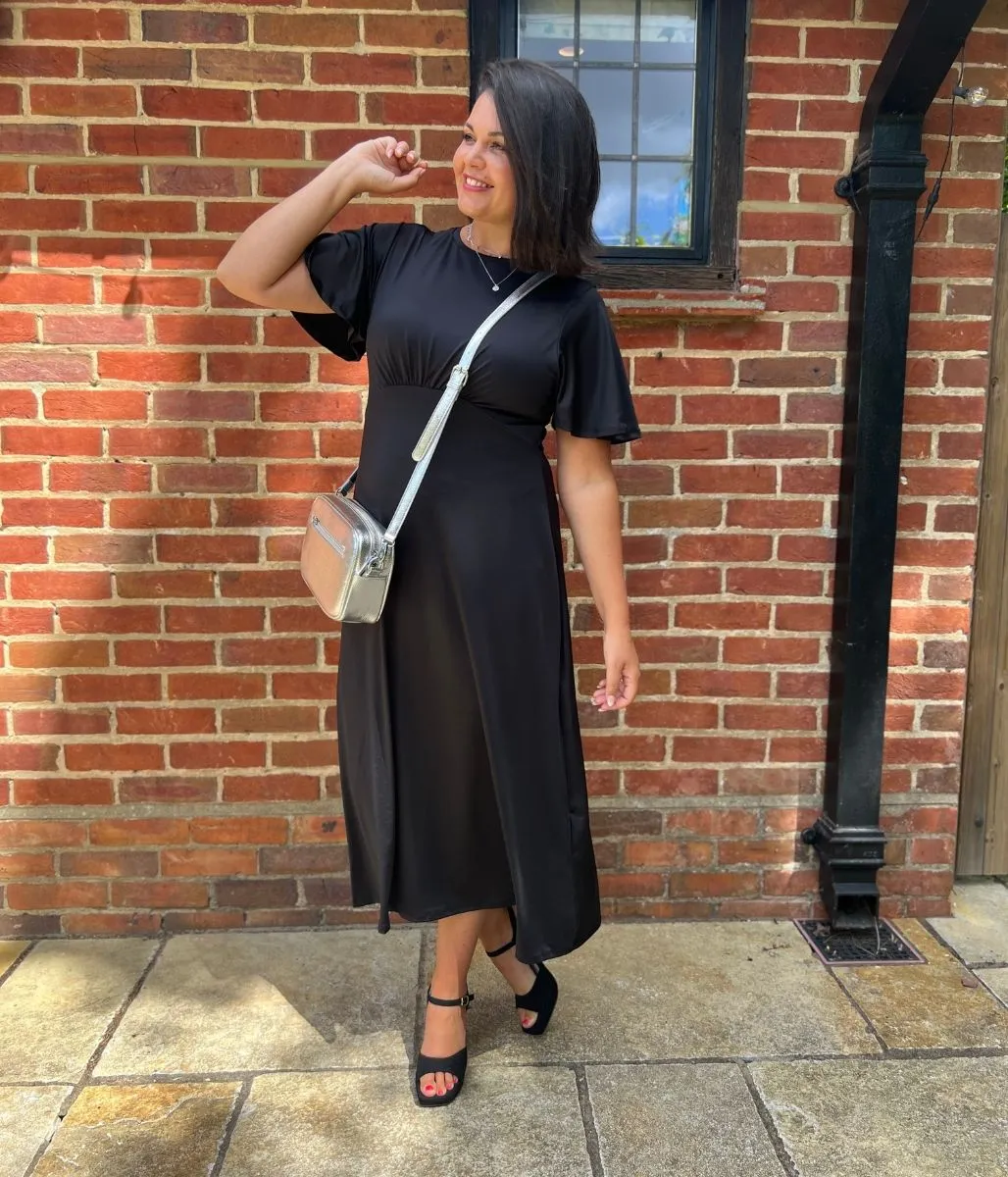 Black Kate Midi Dress