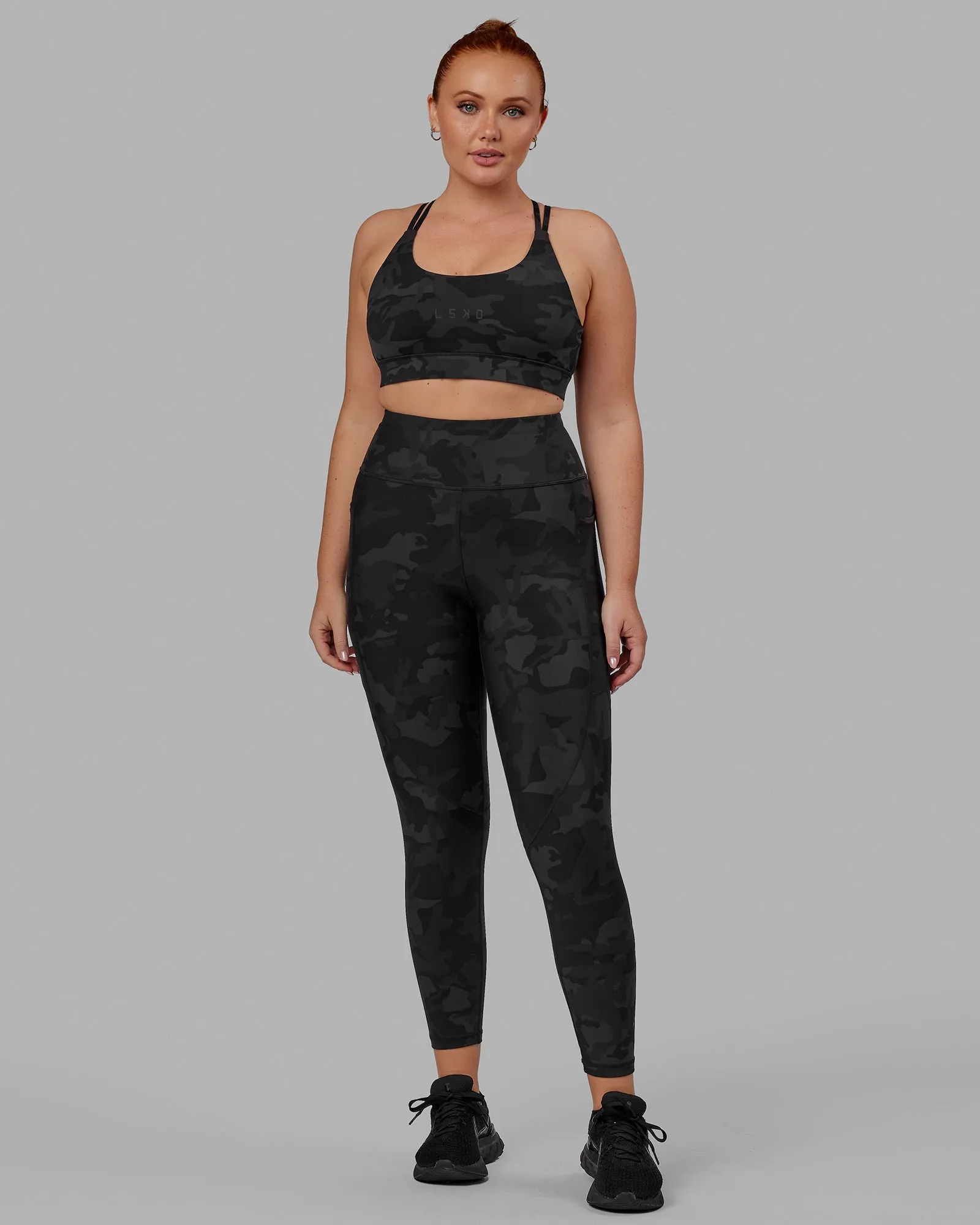 Bridge Sports Bra - Black Camo