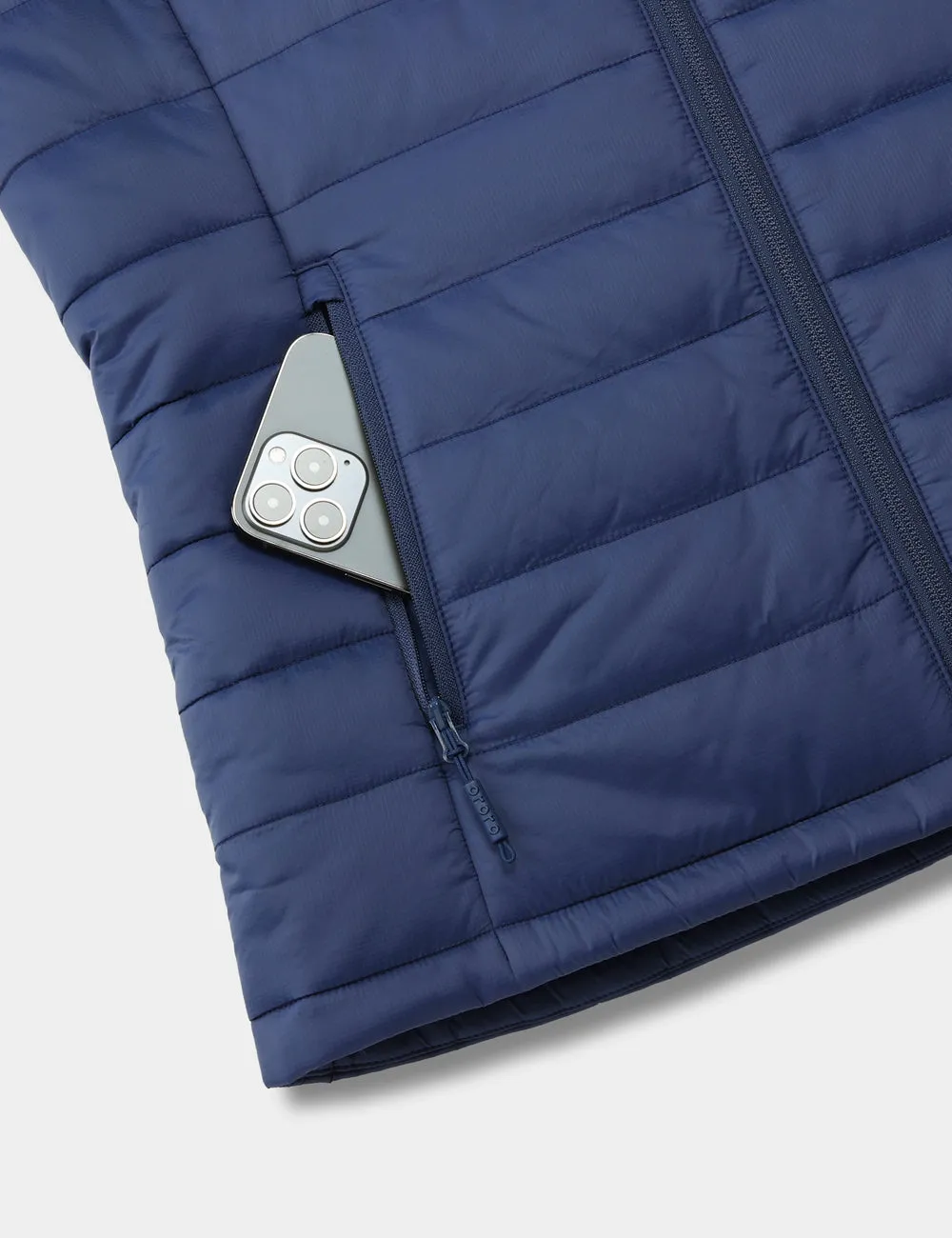 Bundle Deal - Women's Classic Heated Vest (Navy Blue) & Extra Mini 5K Battery