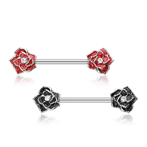 Classic Glam Rose Nipple Piercing Jewellery