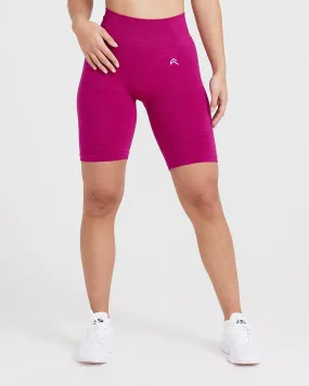 Classic Seamless 2.0 Cycling Shorts | Fuchsia Marl