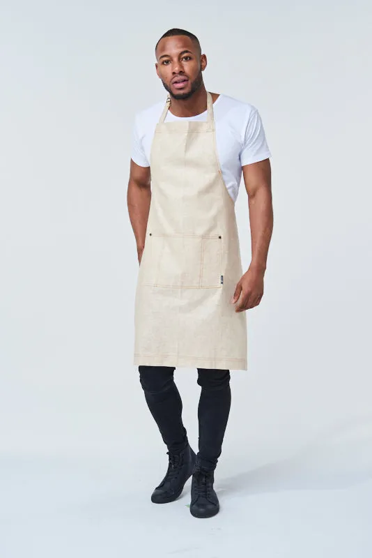 CLEMENTINE Bib Apron - Cotton/Linen