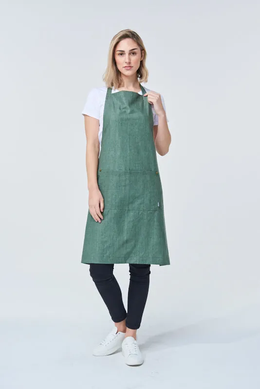 CLEMENTINE Bib Apron - Cotton/Linen