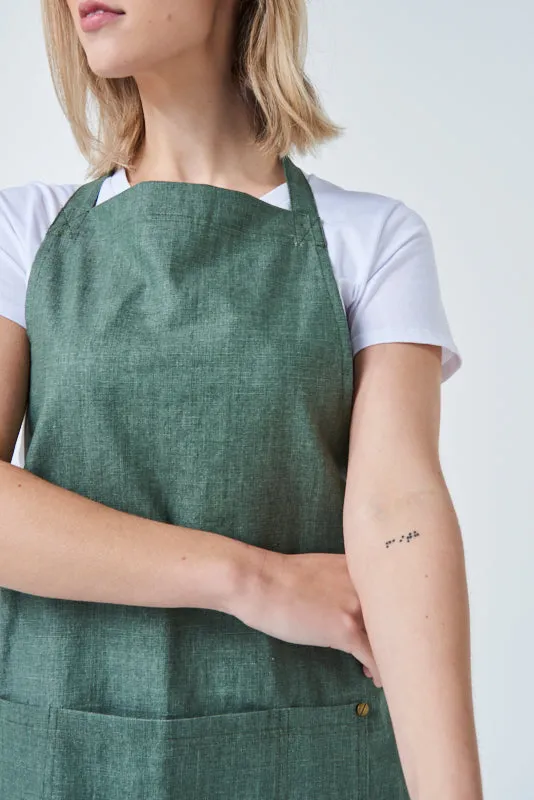 CLEMENTINE Bib Apron - Cotton/Linen