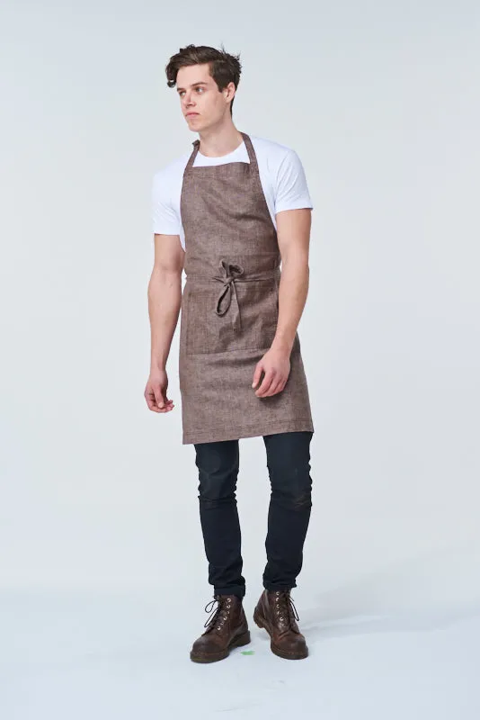 CLEMENTINE Bib Apron - Cotton/Linen