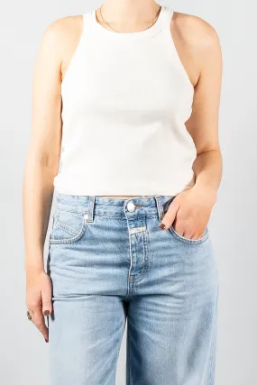 Closed Cropped Racer Top