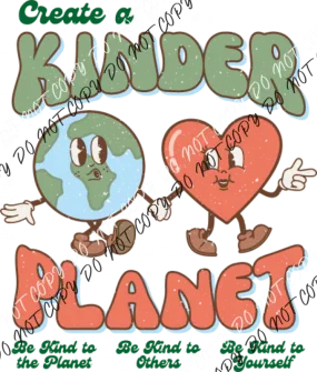 Create a Kinder Planet Distressed DTF Transfer