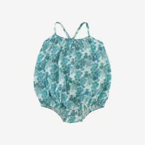 cross back spaghetti strap bubble | bluebell wildflower | organic cotton gauze