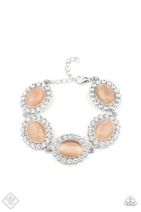 Demurely Diva Orange Cat's Eye Bracelet - Paparazzi Accessories