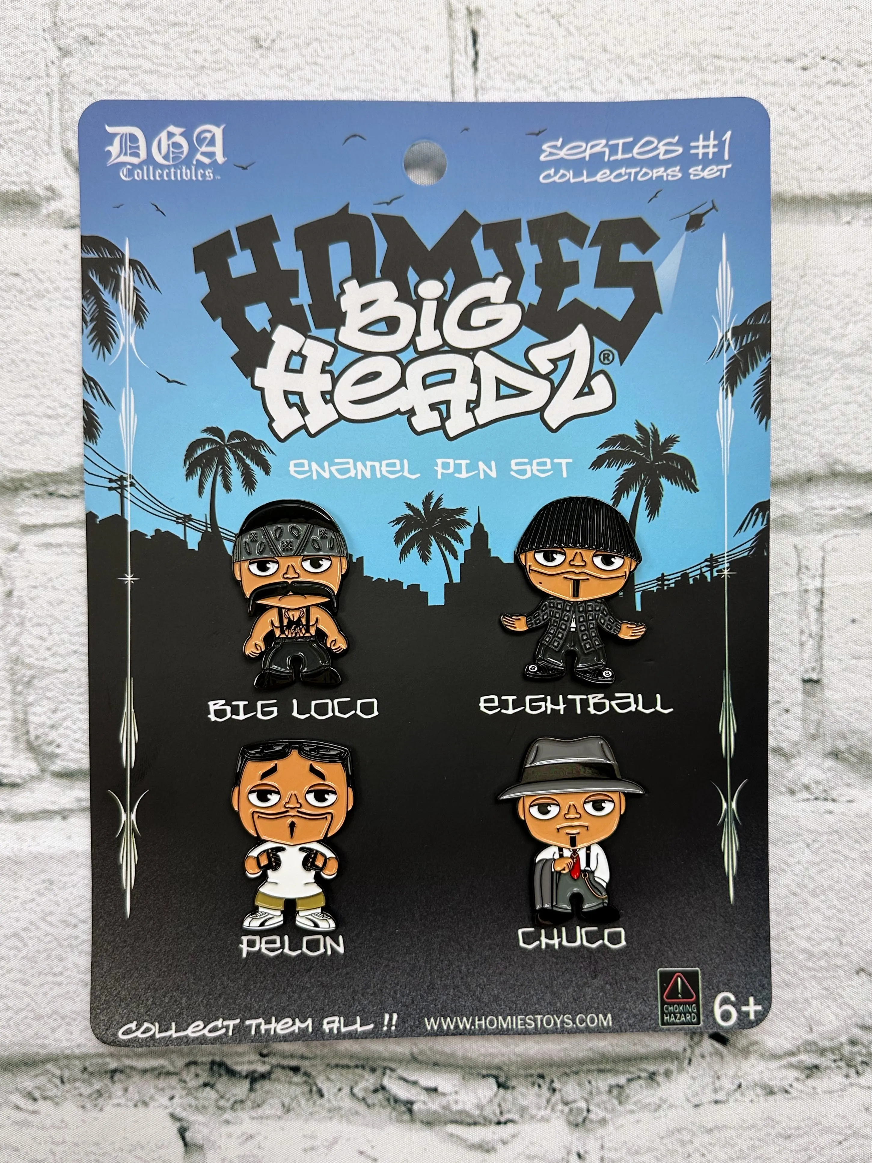 DGA Collectibles- BIG HEADZ Enamel PIN Set - Series #1