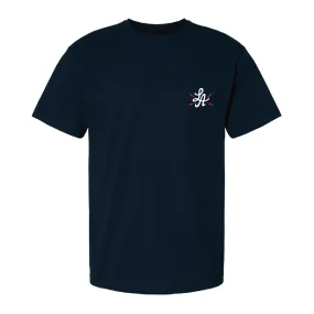 HOT ROD SHOP TEE HIGH VOLTAGE (NAVY/GOLD)