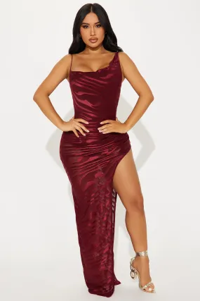 Living Wild Maxi Dress - Wine