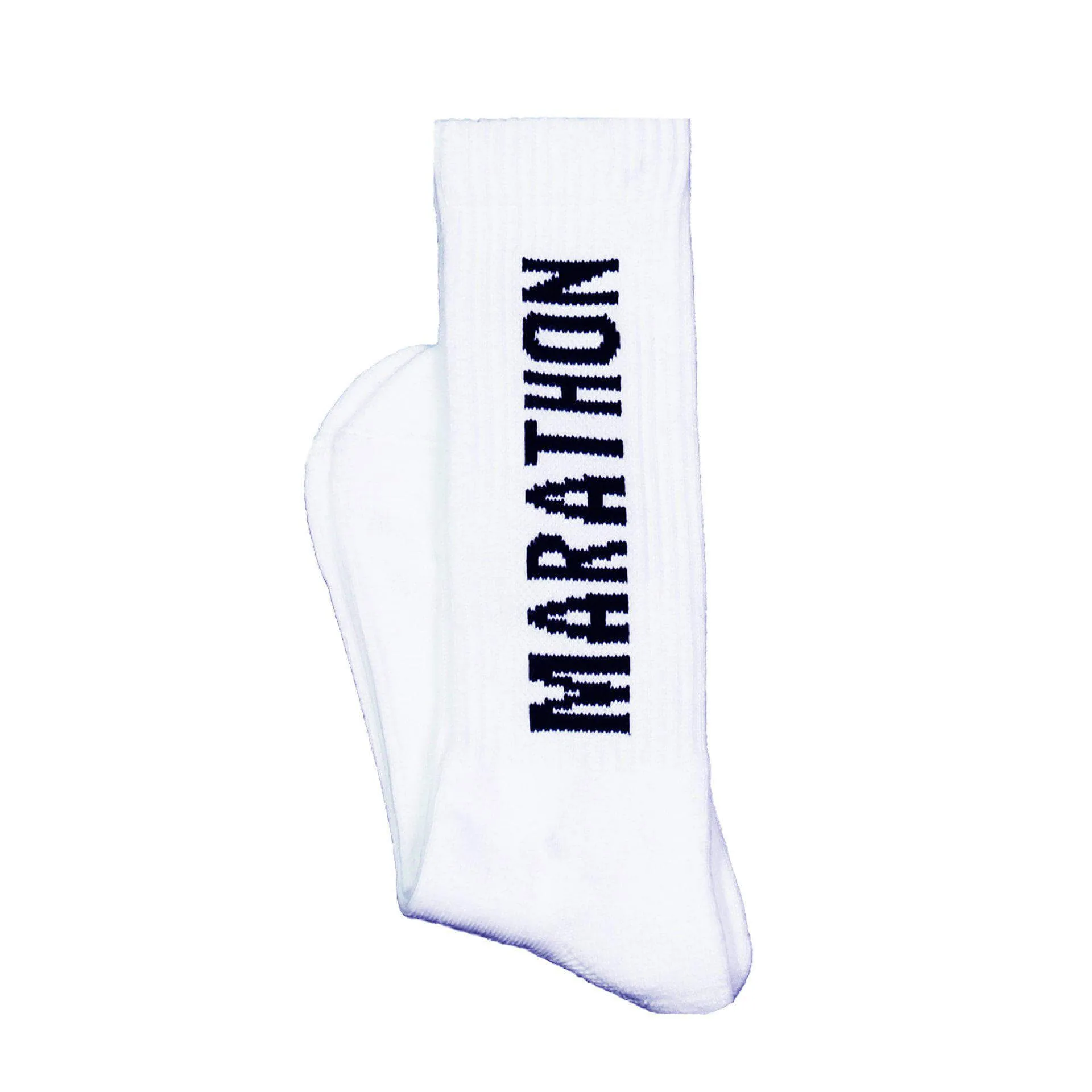 Marathon Socks - White/Black