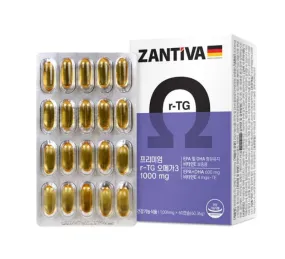 Natural Plus Zantiva Premium rTG Omega3 60 capsule Health Supplements Vitamin E