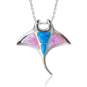 Opal Manta Ray Pendant