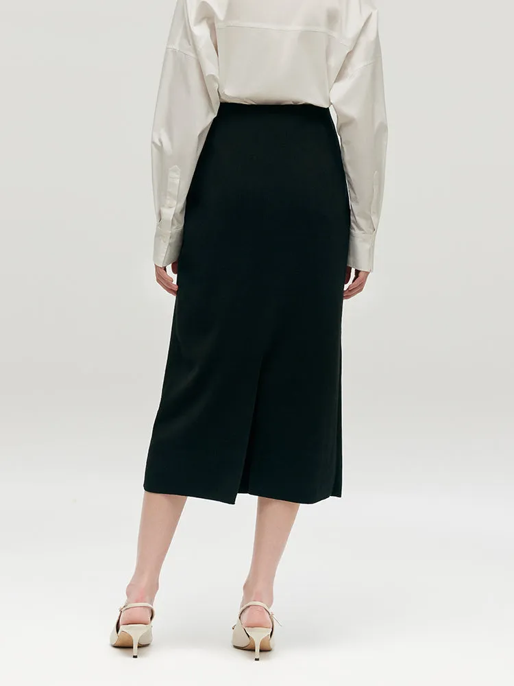 Tencel A-Line Knit Women Skirt