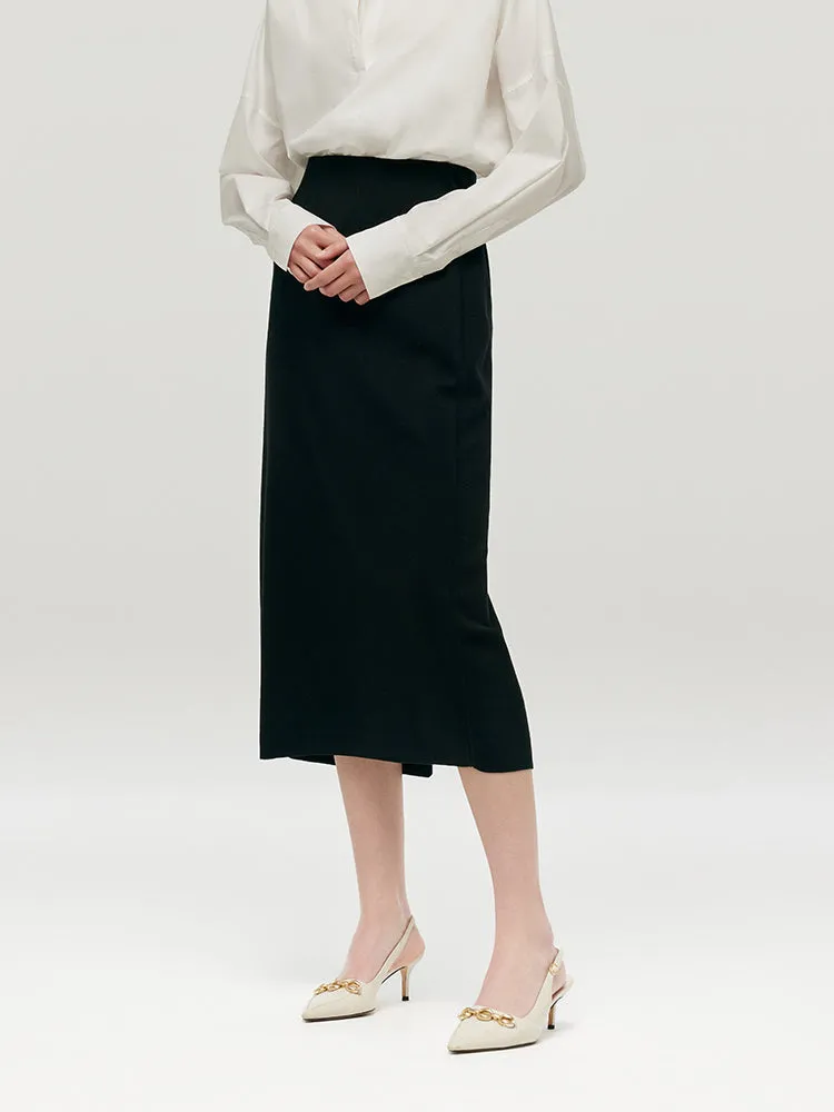 Tencel A-Line Knit Women Skirt