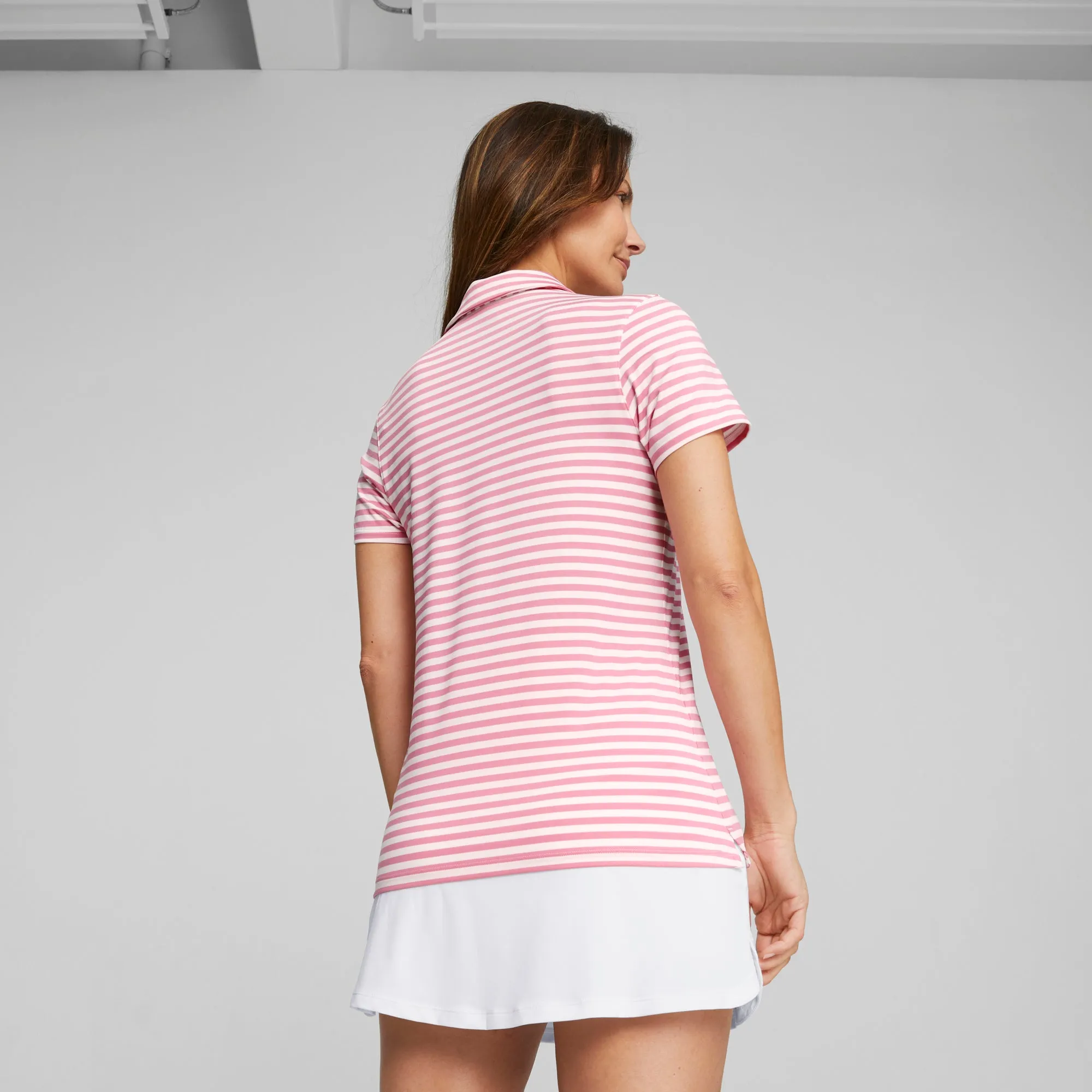 Women's MATTR Somer Stripe Golf Polo