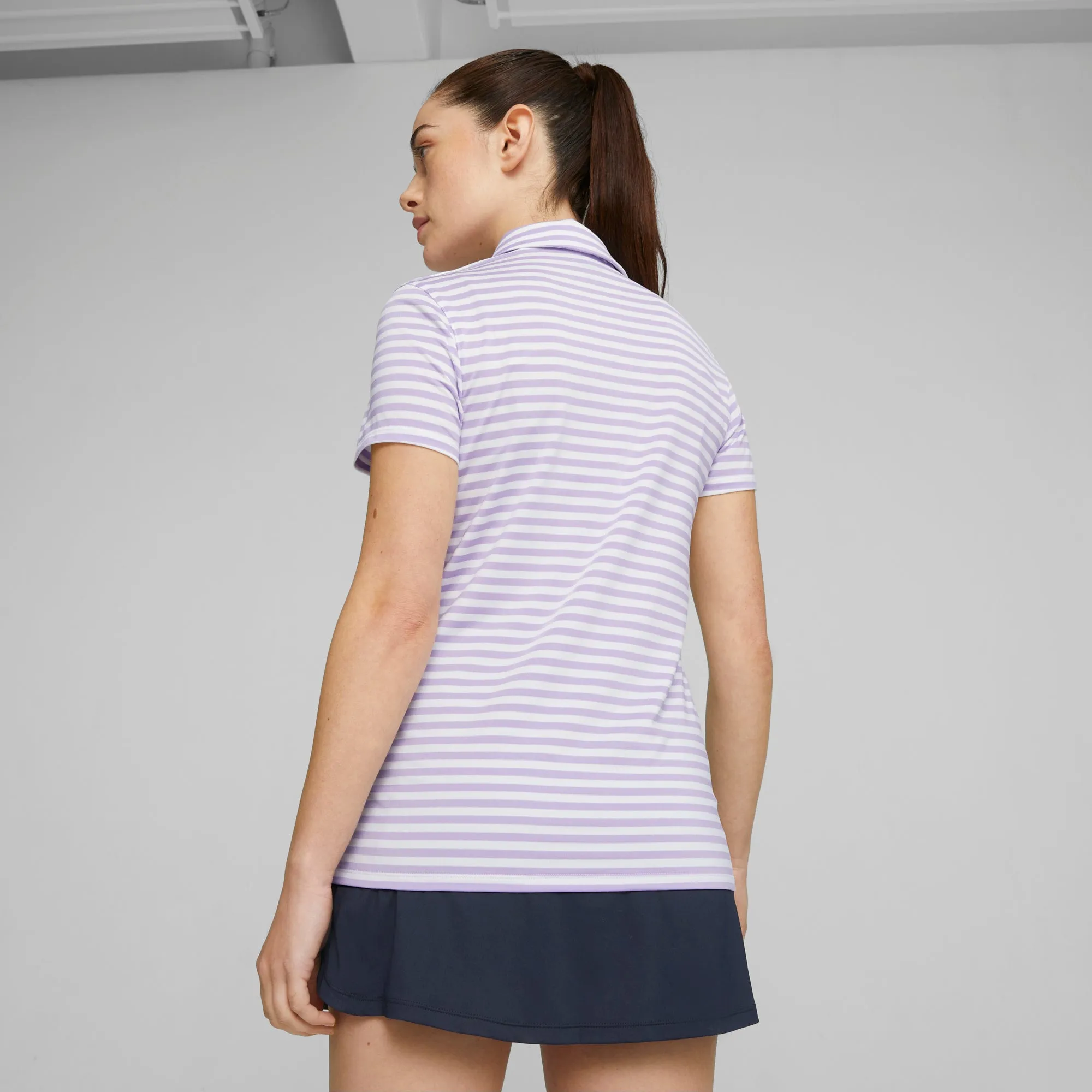 Women's MATTR Somer Stripe Golf Polo