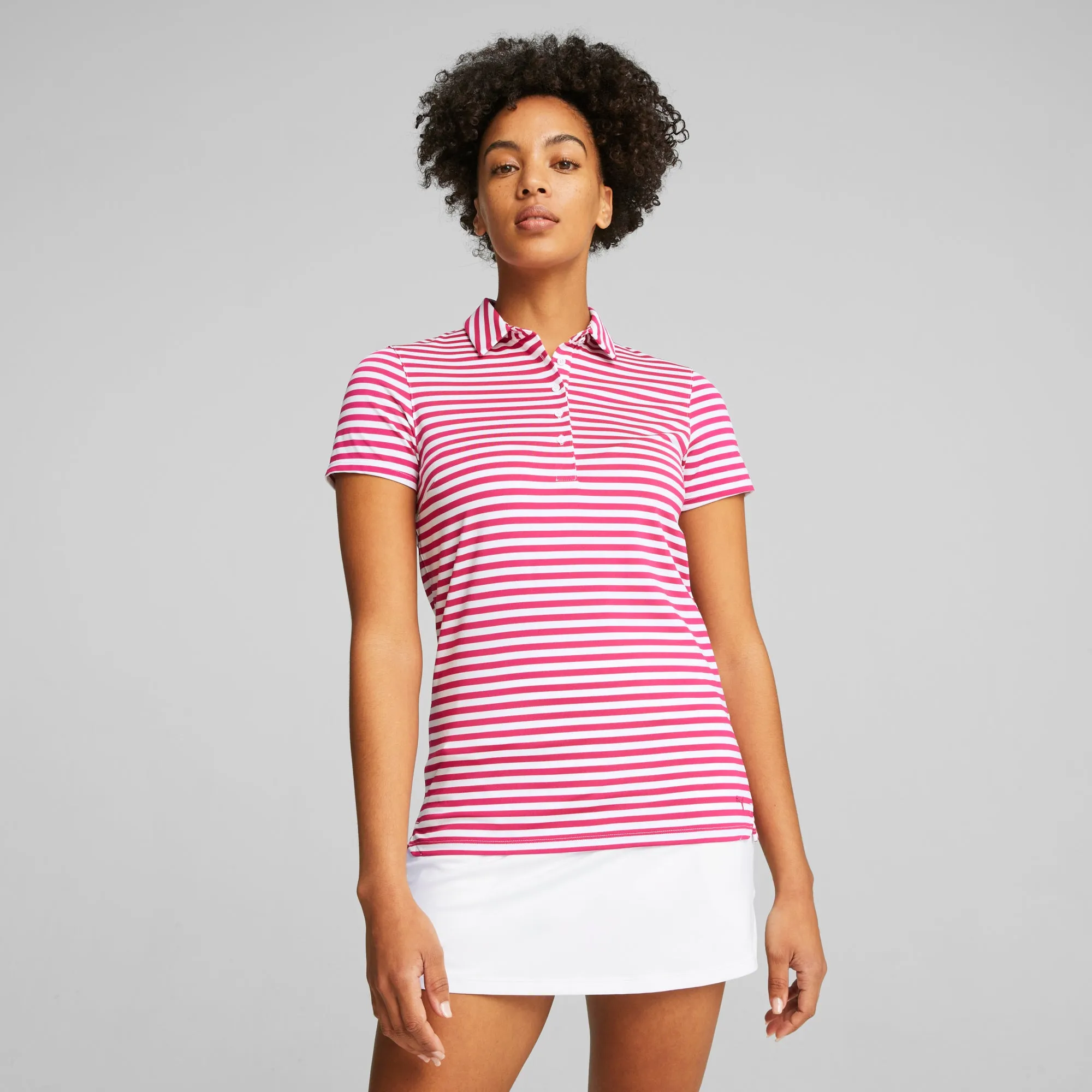 Women's MATTR Somer Stripe Golf Polo