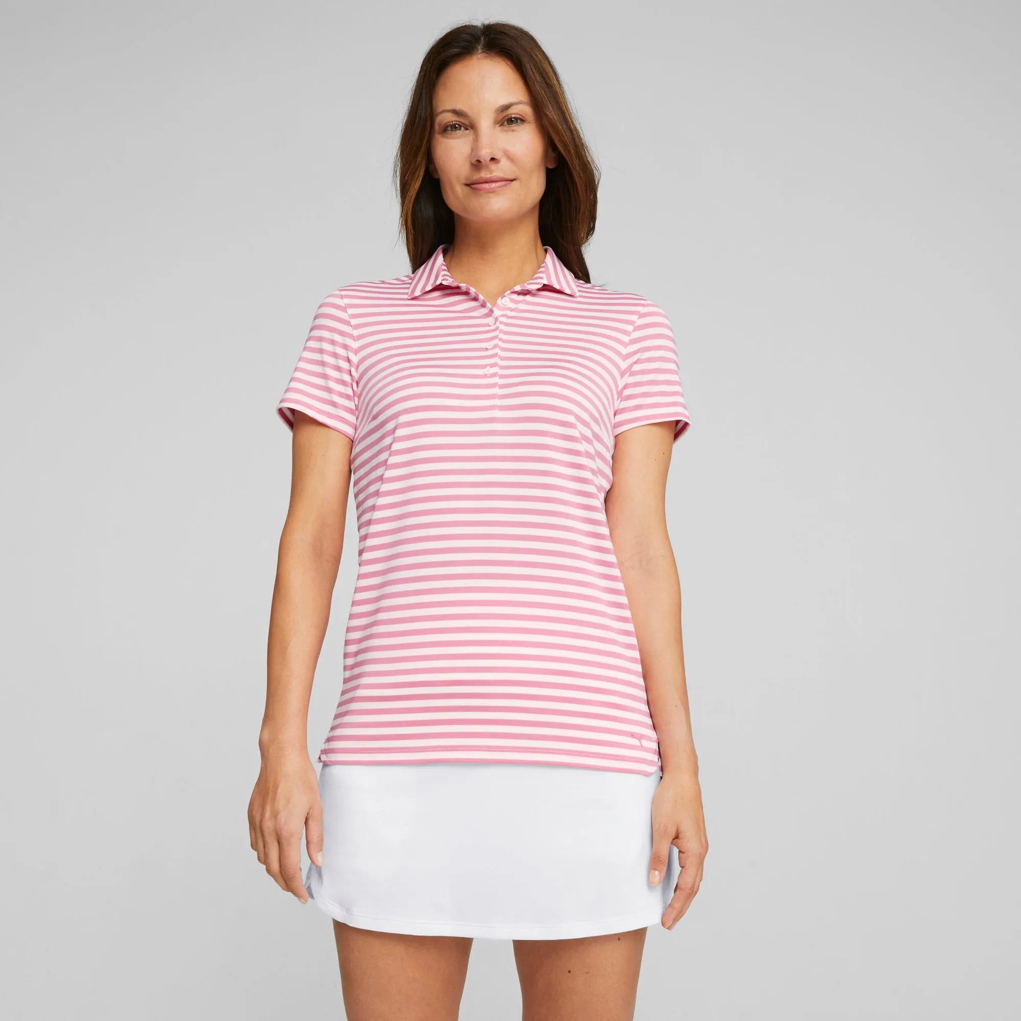 Women's MATTR Somer Stripe Golf Polo