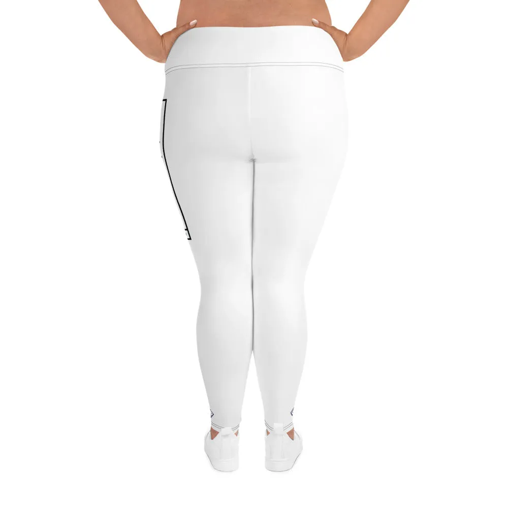 Women's Plus Size Yoga Pants Workout Leggings For Jiu Jitsu 016 - Snow