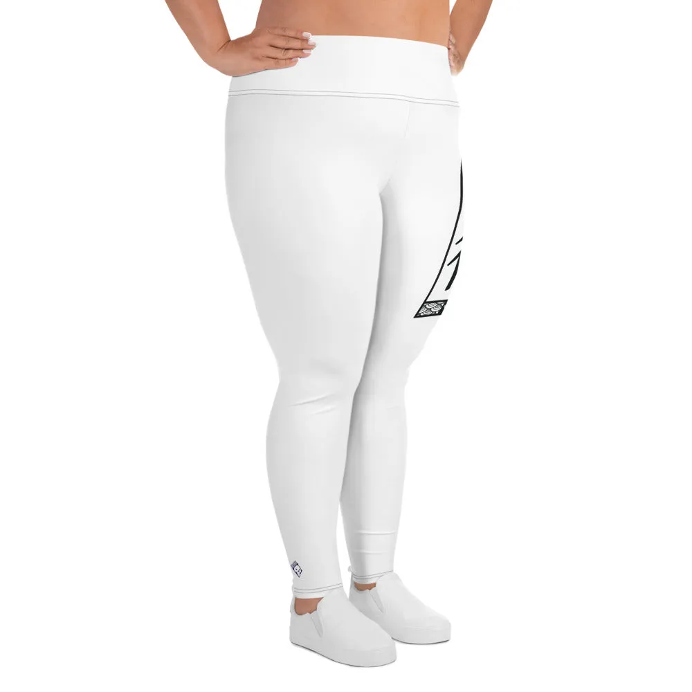 Women's Plus Size Yoga Pants Workout Leggings For Jiu Jitsu 016 - Snow