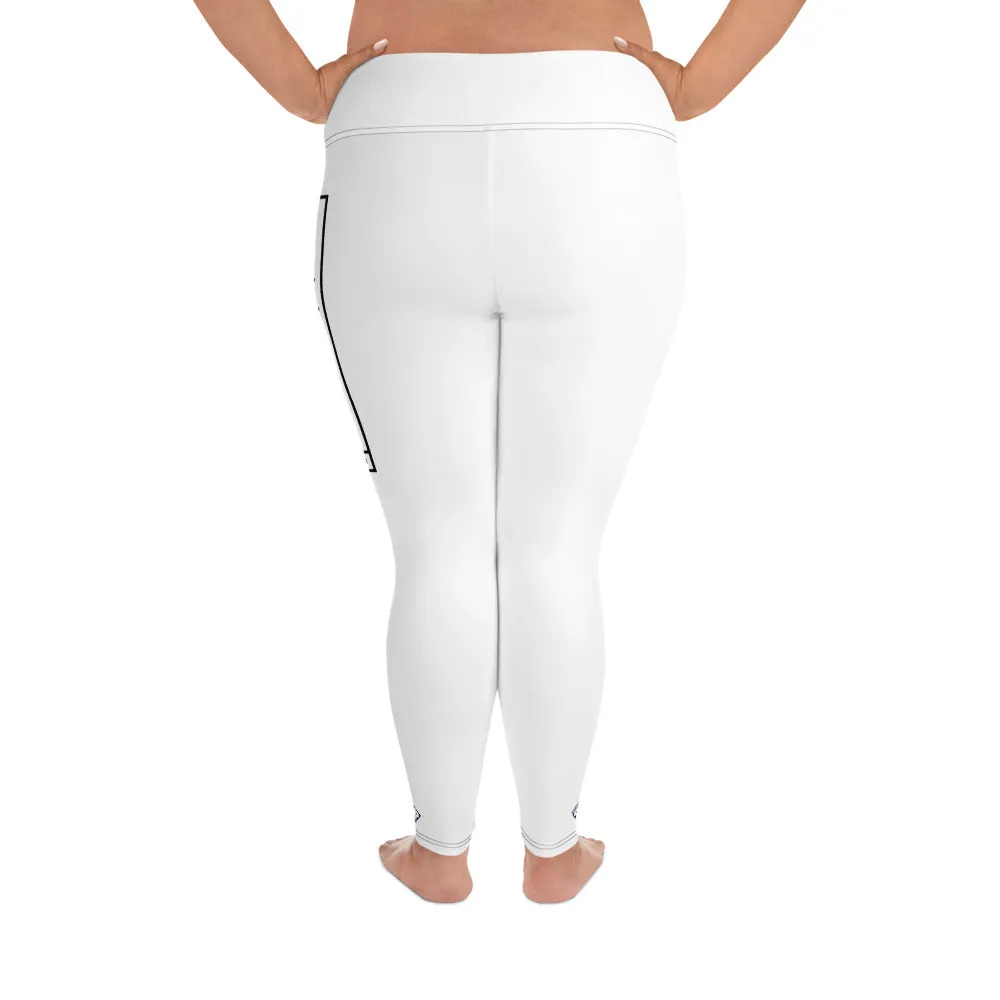 Women's Plus Size Yoga Pants Workout Leggings For Jiu Jitsu 016 - Snow