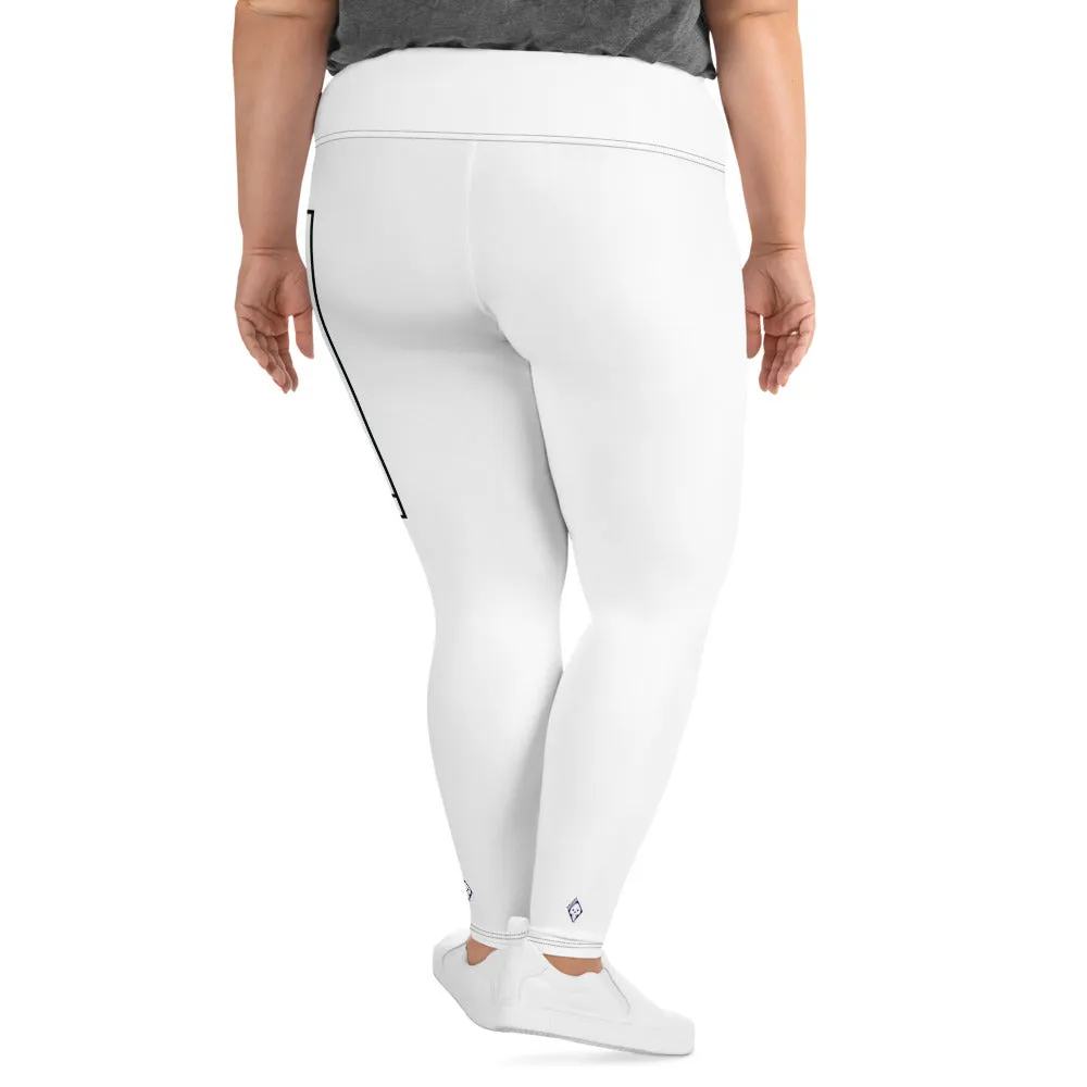 Women's Plus Size Yoga Pants Workout Leggings For Jiu Jitsu 016 - Snow