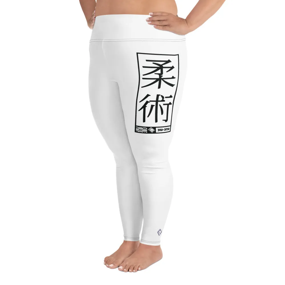 Women's Plus Size Yoga Pants Workout Leggings For Jiu Jitsu 016 - Snow